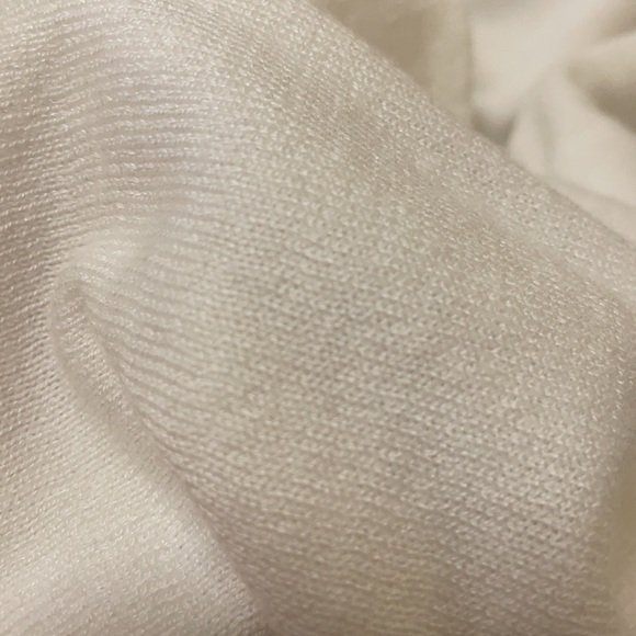 WORTHINGTON women’s WHITE soft KNIT TOP Cap sleeves scoop neck, lace back M - Picture 6 of 12